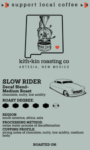 Slow Rider Decaf Blend (medium roast)
